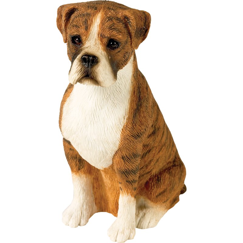 brindle boxer figurine